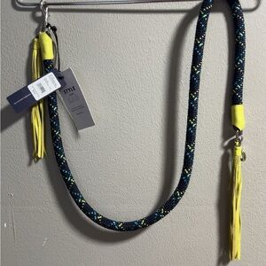 Wander Rope Dog Leash with Yellow and Blue Accents